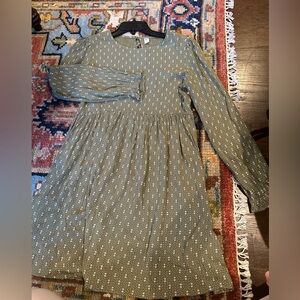 BP light green long sleeve floral dress NWOT size XS